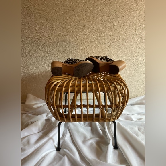 Charlotte Stone pony hair leopard clogs. Size 8. - Picture 4 of 7